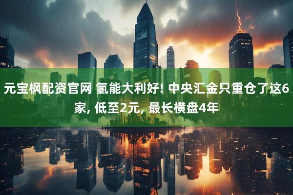 元宝枫配资官网 氢能大利好! 中央汇金只重仓了这6家, 低至2元, 最长横盘4年